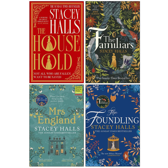 Stacey Halls 4 Books Collection Set The Familiars, Foundling, Household, Mrs Eng