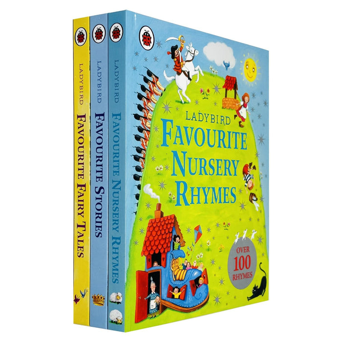 Ladybird Stories 3 Books Collection Set (Ladybird Favourite Nursery Rhymes, Favourite Stories and Favourite Fairy Tales)