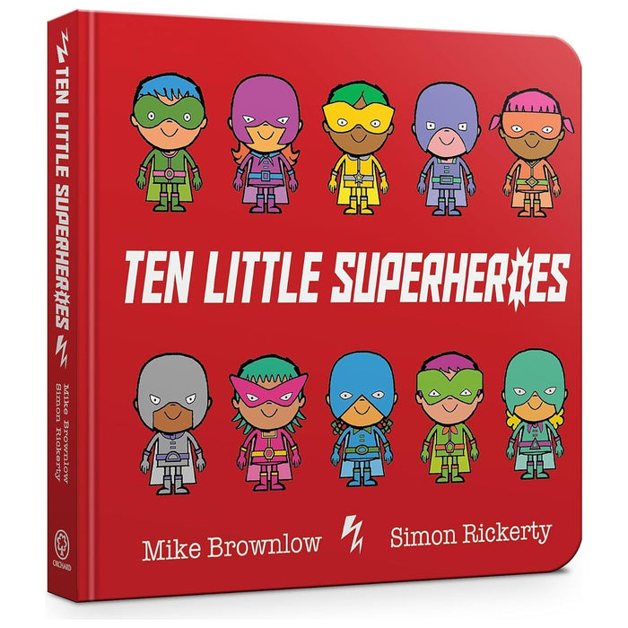 Ten Little Board Book Collection 3 Books Set By Mike Brownlow (Superheroes, Elves & Unicorns)