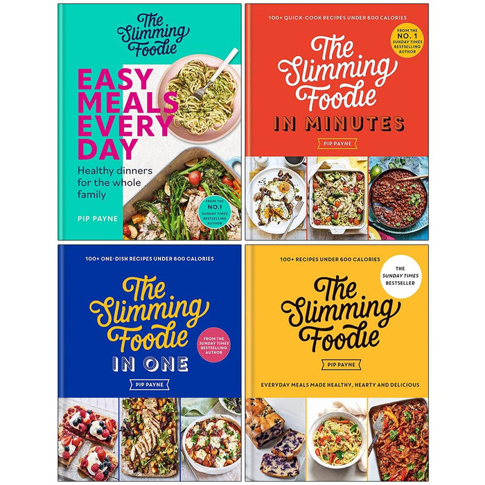 Pip Payne Collection 4 Books Set (The Slimming Foodie Easy Meals Every Day, The Slimming Foodie in Minutes, )