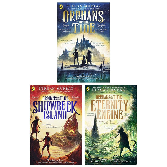 Orphans of the Tide Series 3 Books Collection Set (Orphans of the Tide, Shipwreck Island & Eternity Engine)