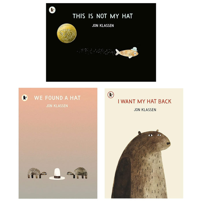 Jon Klassen 3 Children Books Collection Set (This Is Not My Hat, We Found a Hat)