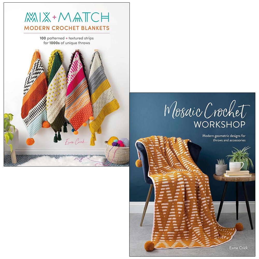 Mosaic Crochet Workshop: Modern geometric designs for throws and  accessories by Esme Crick, Paperback