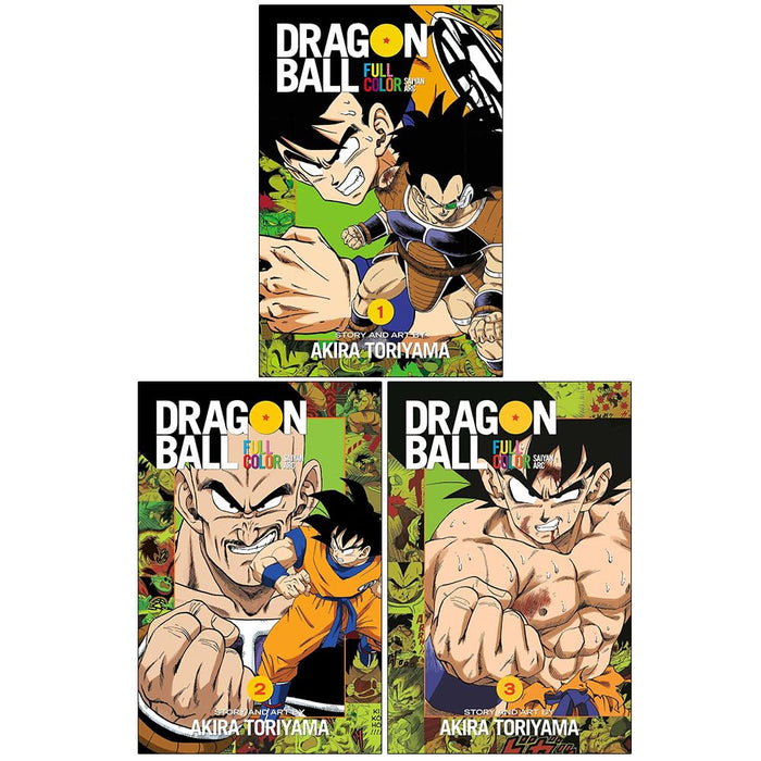 Dragon Ball Full Color Saiyan Arc Vol 1-3 Books Collection Set