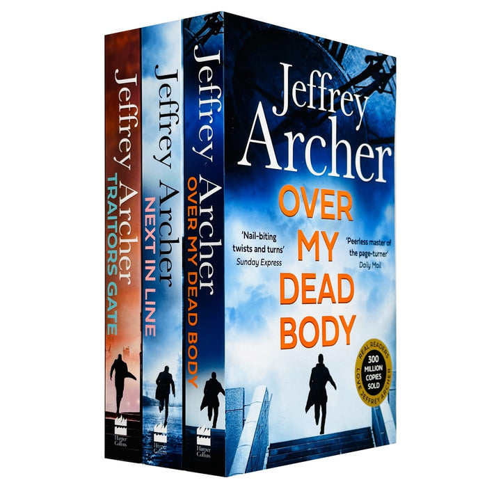 William Warwick Novels 4-6 Books Collection Set By Jeffrey Archer (Over My Dead Body,Next in Line and Traitors Gate)