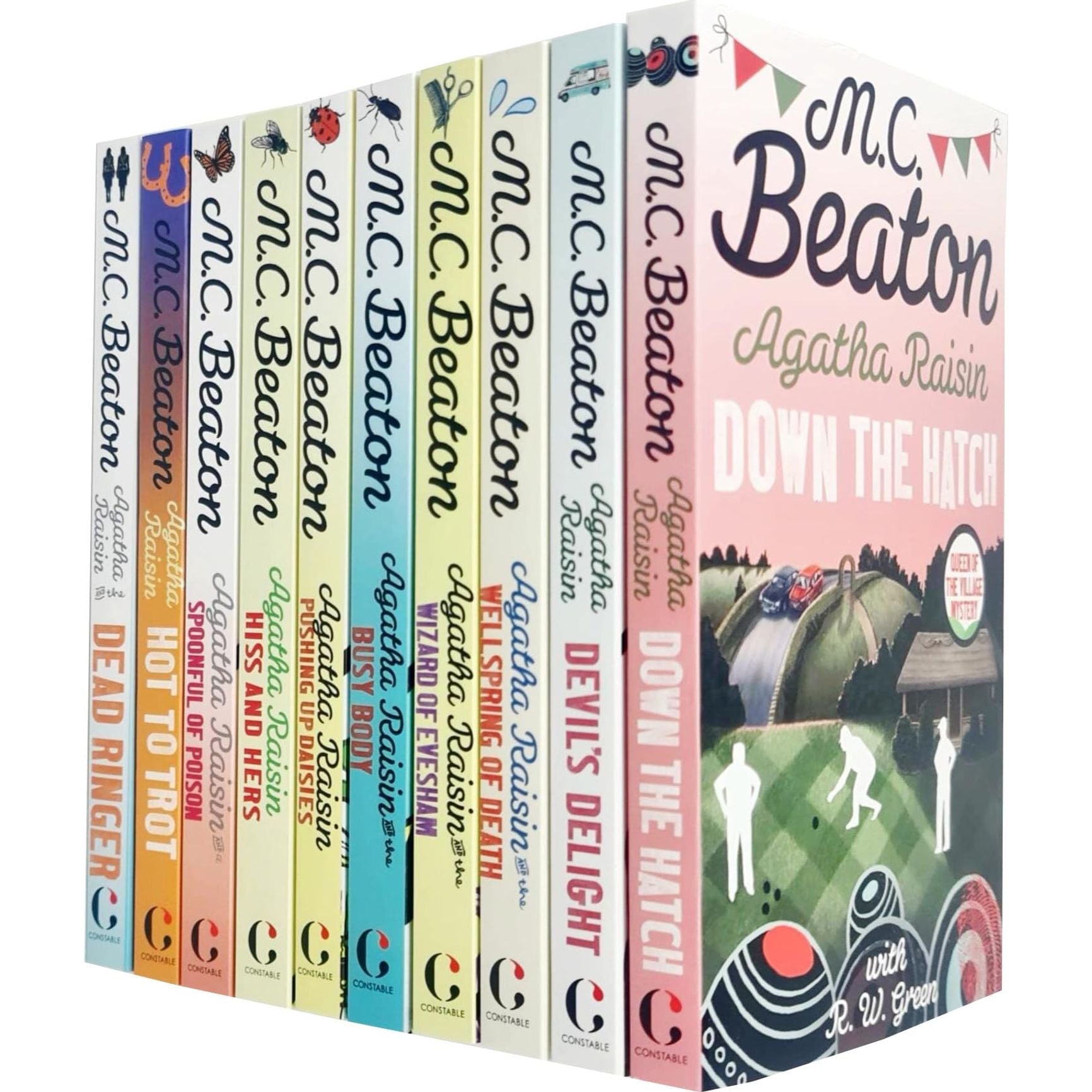 M C Beaton Agatha Raisin Series 8-14 Collection 7 Books Set (Wizard of