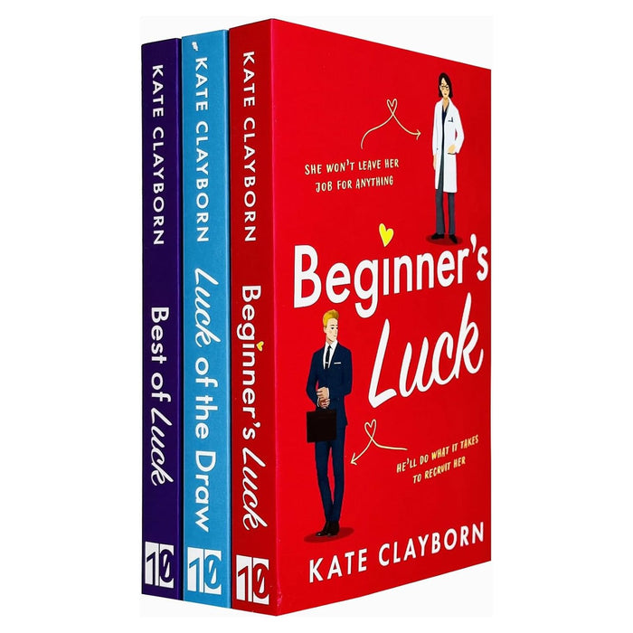 Chance of a Lifetime Series 3 Books Collection Set By Kate Clayborn (Beginner's Luck, Luck of the Draw & Best of Luck)