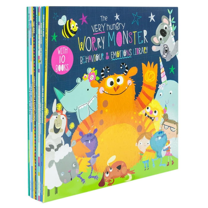 The Very Hungry Worry monster Behaviour & Emotions library 10 books set