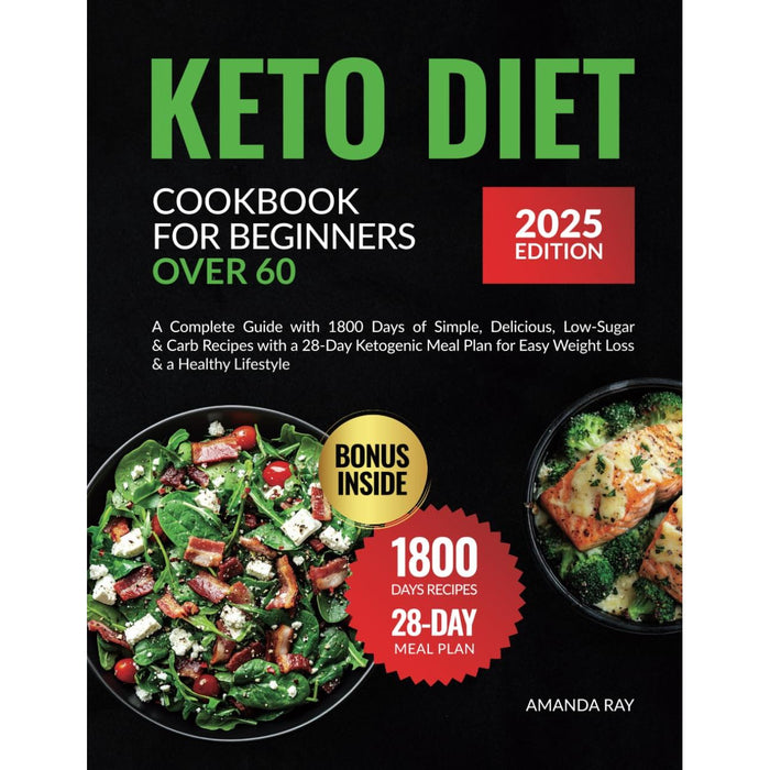 Baked to Perfection, Crazy For Cookies, Brownies & Bars, Keto Diet Cookbook for Beginners Over 60 3 Book Set