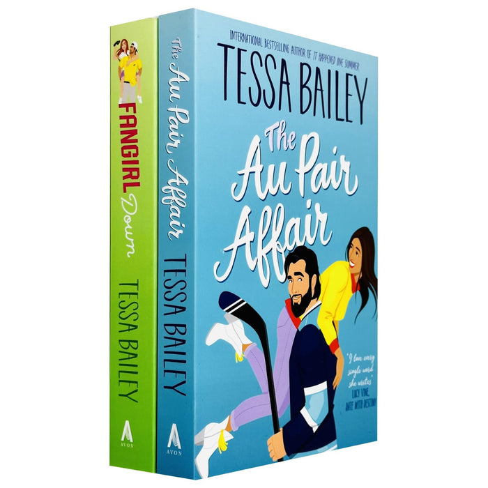 Tessa Bailey Big Shots Series 2 Books Collection Set (Fangirl Down and The Au Pair Affair)