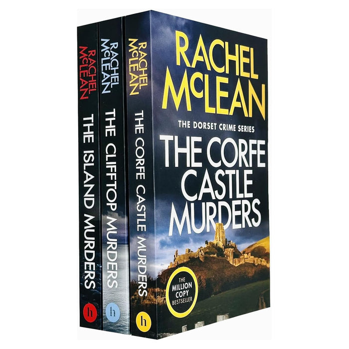 Rachel McLean Dorset Crime Series Collection 3 Books Set (The Corfe Castle Murders, The Clifftop Murders & The Island Murders)