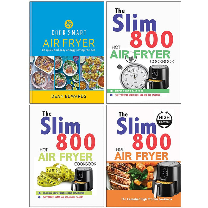 Cook Smart, The Slim 800, Hot Air Fryer, The Essential High 4 Books Set