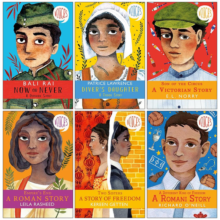 Voices Series 6 Books Collection Set (Now or Never, Diver's Daughter, Son of the Circus)