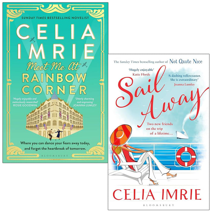 Celia Imrie Collection 2 Books Set (Meet Me at Rainbow Corner [Hardcover] & Sail Away)