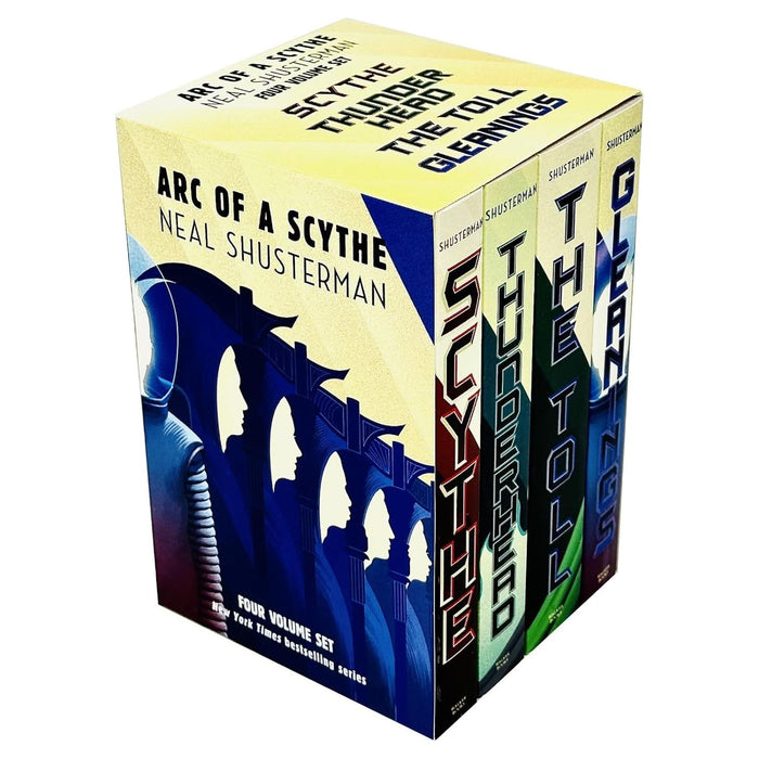 Arc of a Scythe Series 4 Books Box Set Collection By Neal Shusterman (The Toll,Thunderhead, Scythe, Gleanings)