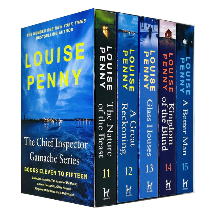 Chief Inspector Gamache Book Series 11-15 Collection 5 Books Set (The Nature of the Beast, A Great Reckoning, Glass Houses, Kingdom of the Blind, A Better Man)