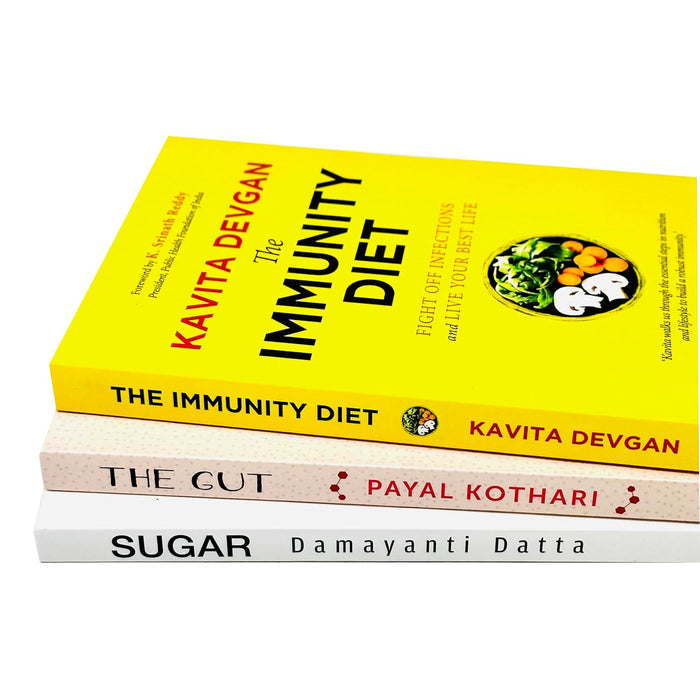 The Immunity Diet, The Gut & Sugar 3 Books Collection Set