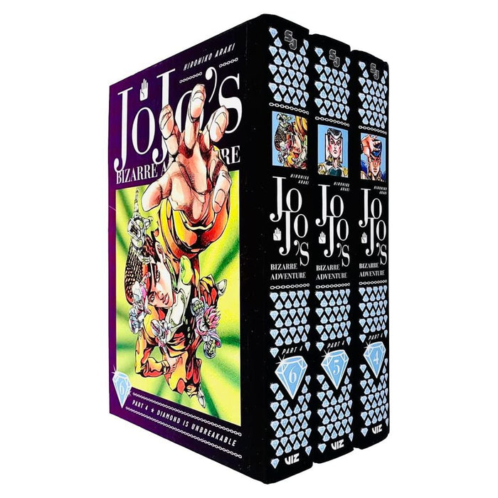 JoJos Bizarre Adventure Part 4: Diamond Is Unbreakable Vol 4-6 Collection 3 Books Set