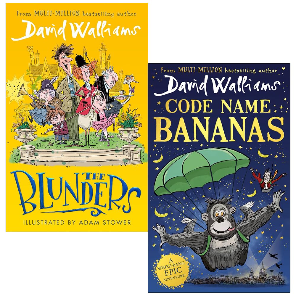 David Walliams Collection 2 Books Set (The Blunders & Code Name Bananas)