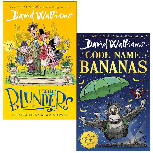 David Walliams Collection 2 Books Set (The Blunders & Code Name Bananas)