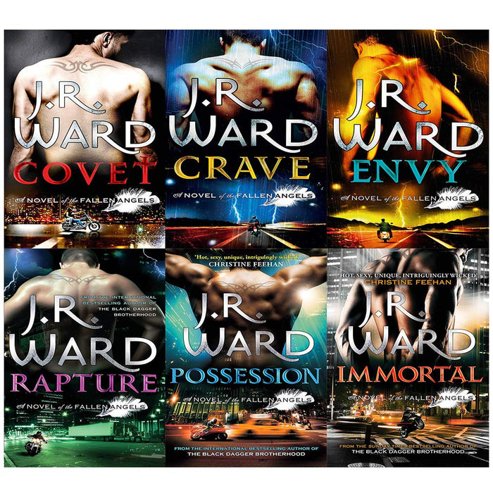 J. R. Ward Fallen Angels Series 6 Books Collection Set (Covet,Crave,Envy,Rapture) - The Book Bundle