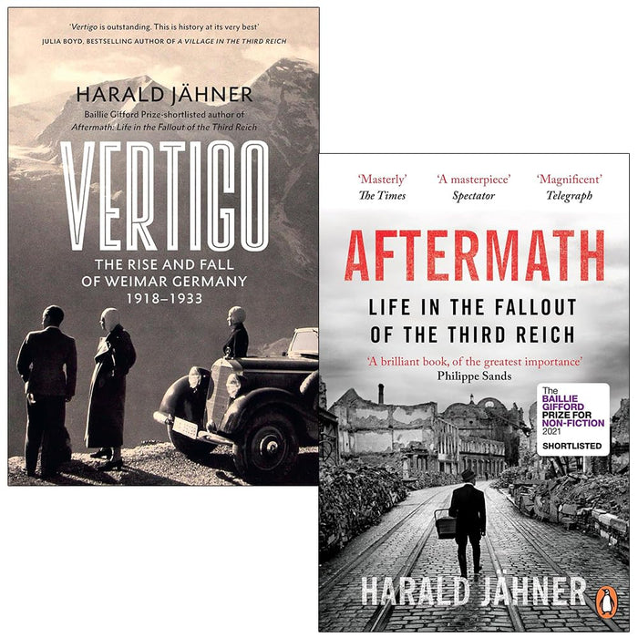 Harald Jähner Collection 2 Books Set (Vertigo The Rise and Fall of Weimar Germany and Aftermath Life in the Fallout of the Third Reich)