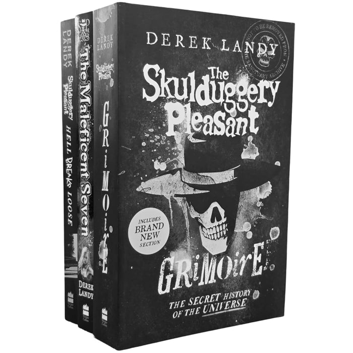 The Skulduggery Pleasant Series 3 Books Collection Set (Tanith Low in the Maleficent Seven, Hell Breaks Loose & Grimoire)