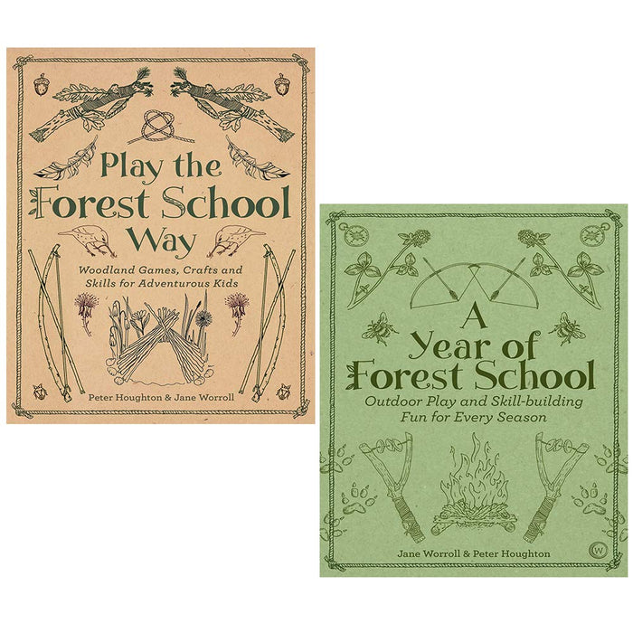 Jane Worroll Collection 2 Books Set (A Year of Forest School, Play the Forest School Way)