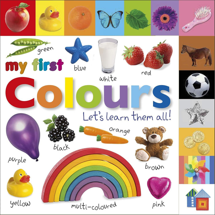 My First Board Book Collection 3 Books Set (Alphabet Numbers & Words, Colours & Seasons)