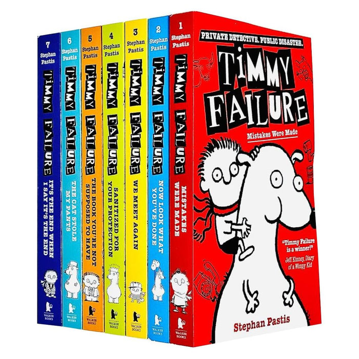 Stephan Pastis Timmy Failure Series 7 Books Collection Set