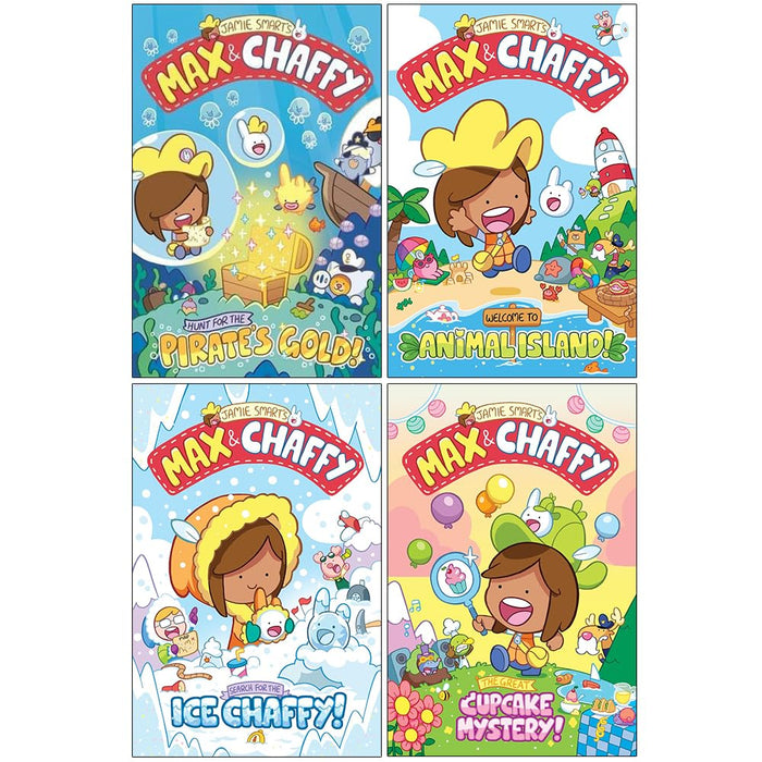 Max and Chaffy Series 4 Books Collection Set By Jamie Smart (Hunt For the Pirates Gold!)