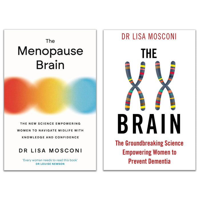 Dr. Lisa Mosconi 2 Books Collection Set (The XX Brain and The Menopause Brain)