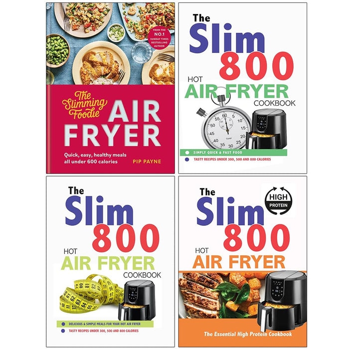 The Slimming Foodie, , The Slim 800, Hot Air Fryer, The Essential High 4 Books Set