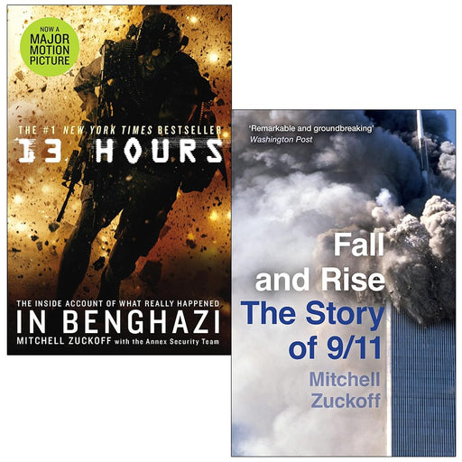 Mitchell Zuckoff Collection 2 Books Set (13 Hours & Fall and Rise The Story of 9/11) - The Book Bundle