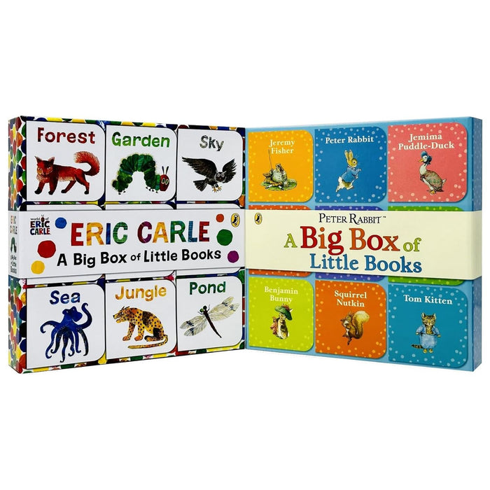 The World of Eric Carle Big Box of Little Books By Eric Carle & Peter Rabbit A Big Box of Little Books By Beatrix Potter Collection