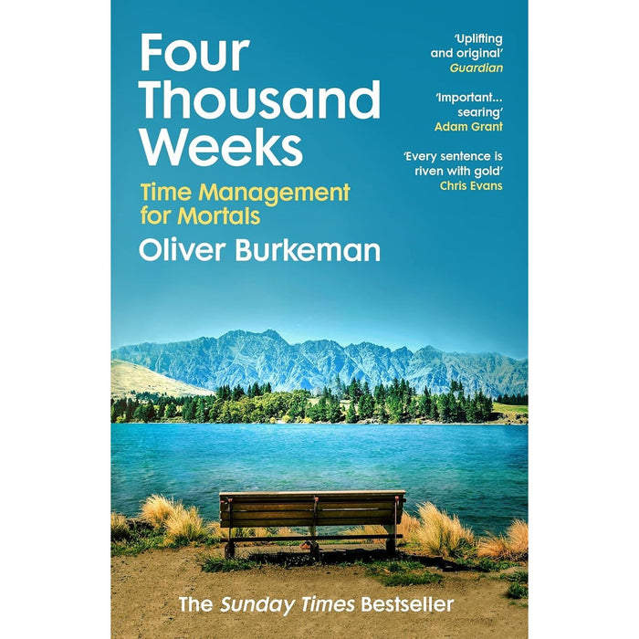 Oliver Burkeman Collection 2 Books Meditations Mortals (HB), Four Thousand Weeks