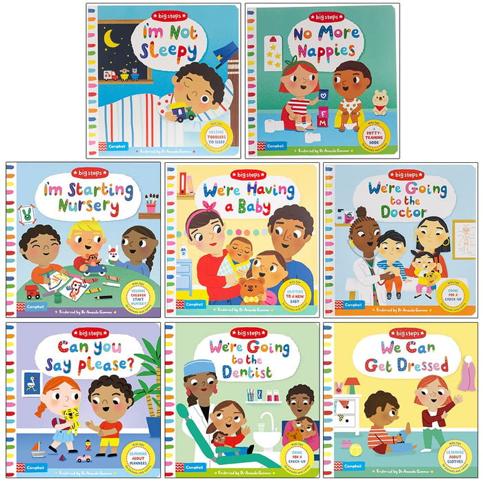 Campbell Big Steps Collection 1-8 Books Set By Campbell Books