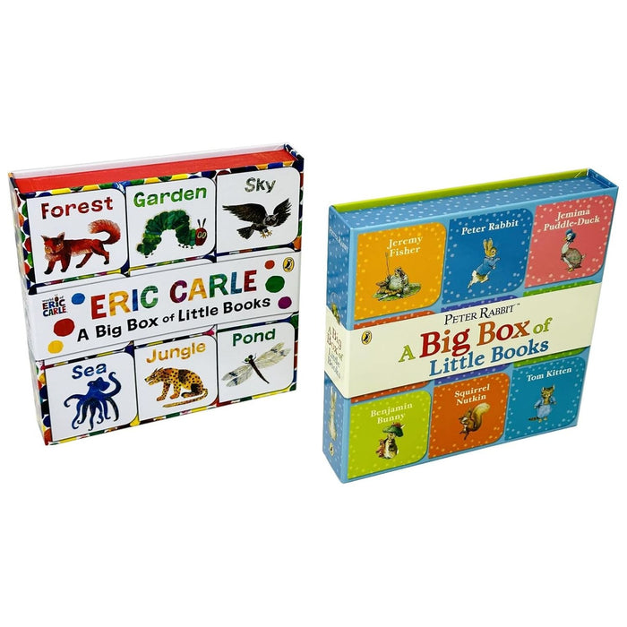 The World of Eric Carle Big Box of Little Books By Eric Carle & Peter Rabbit A Big Box of Little Books By Beatrix Potter Collection