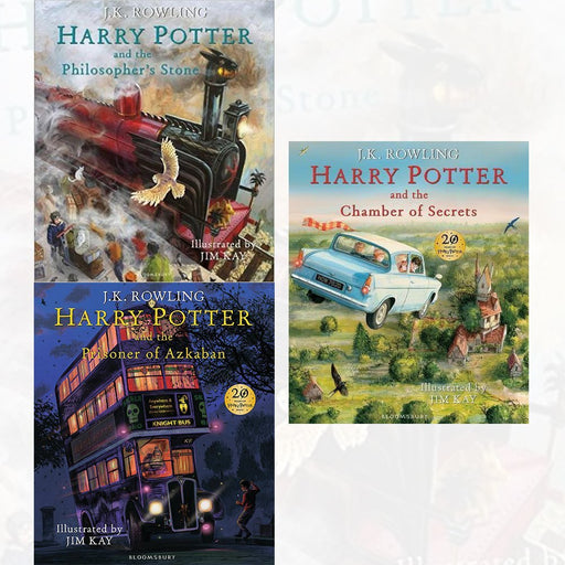 Harry potter illustrated edition 3 books collection set (harry potter and the philosopher's) (HB) - The Book Bundle