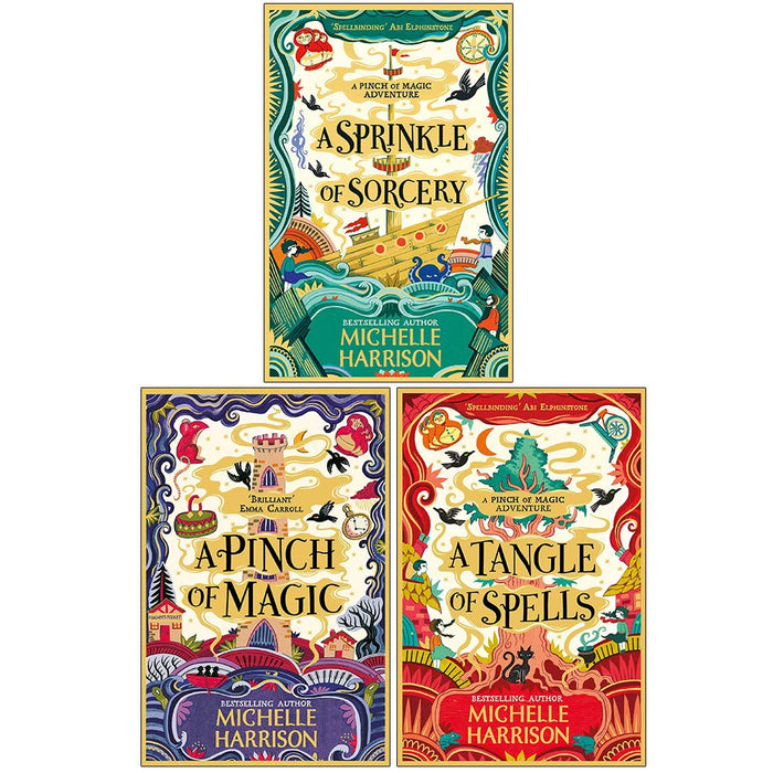 A Pinch of Magic Adventure Serie Collection By Michelle Harrison 3 Books Set