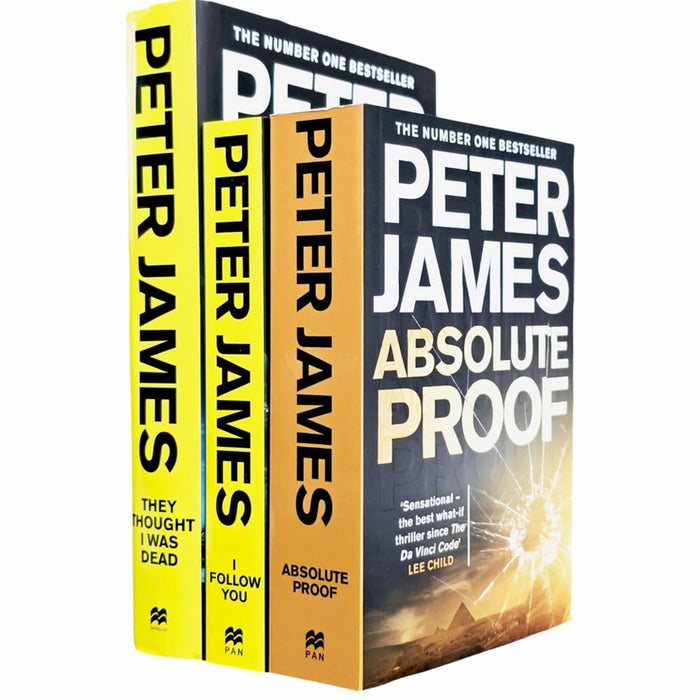 Peter James 3 Books Collection Set (Absolute Proof, I Follow You & They Thought I Was Dead: Sandy's Story [Hardback])