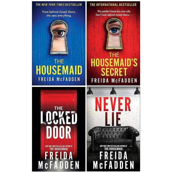 Freida McFadden 4 Books Set (Never Lie, The Housemaids Secret, The Locked Door and The House maid)