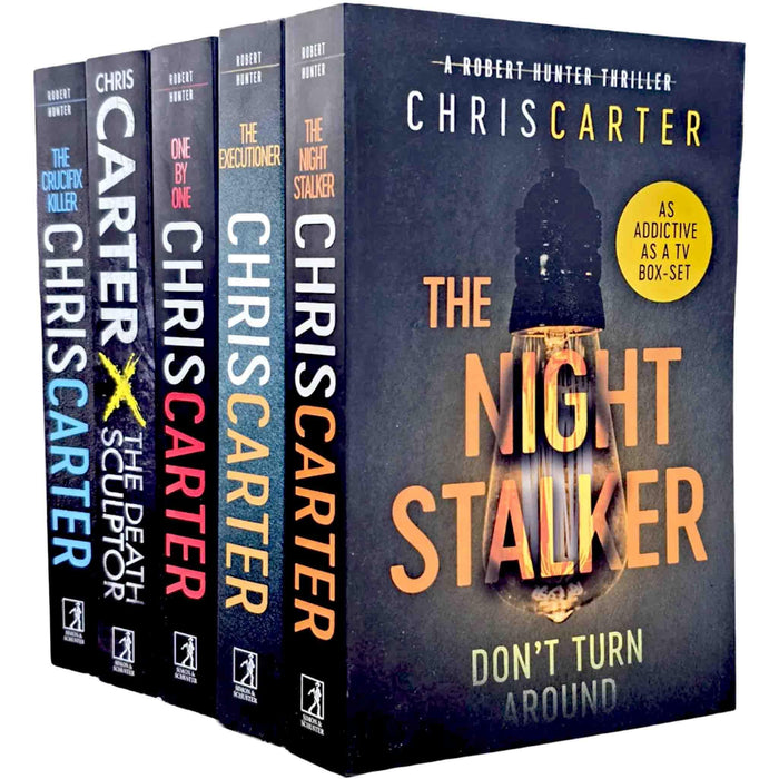 Robert Hunter Series Vol. 1-5 by Chris Carter 5 Books Collection Set (The Crucifix Killer, The Executioner, The Night Stalker, The Death Sculptor and One by One)