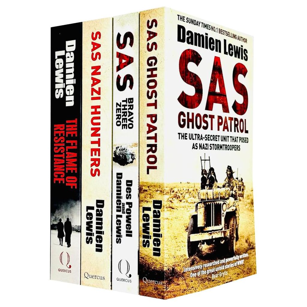 Damien Lewis Collection 4 Books Set (SAS Ghost Patrol, SAS Bravo Three ...