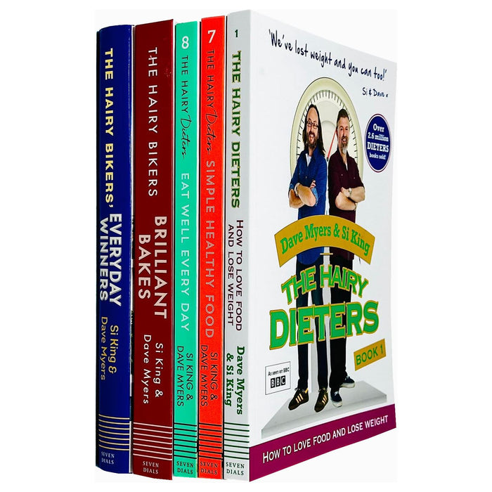 Hairy Bikers Collection 5 Books Set (The Hairy Dieters How to Love Food and Lose Weight, Simple Healthy Food, Eat Well Every Day, Brilliant Bakes and Everyday Winners)