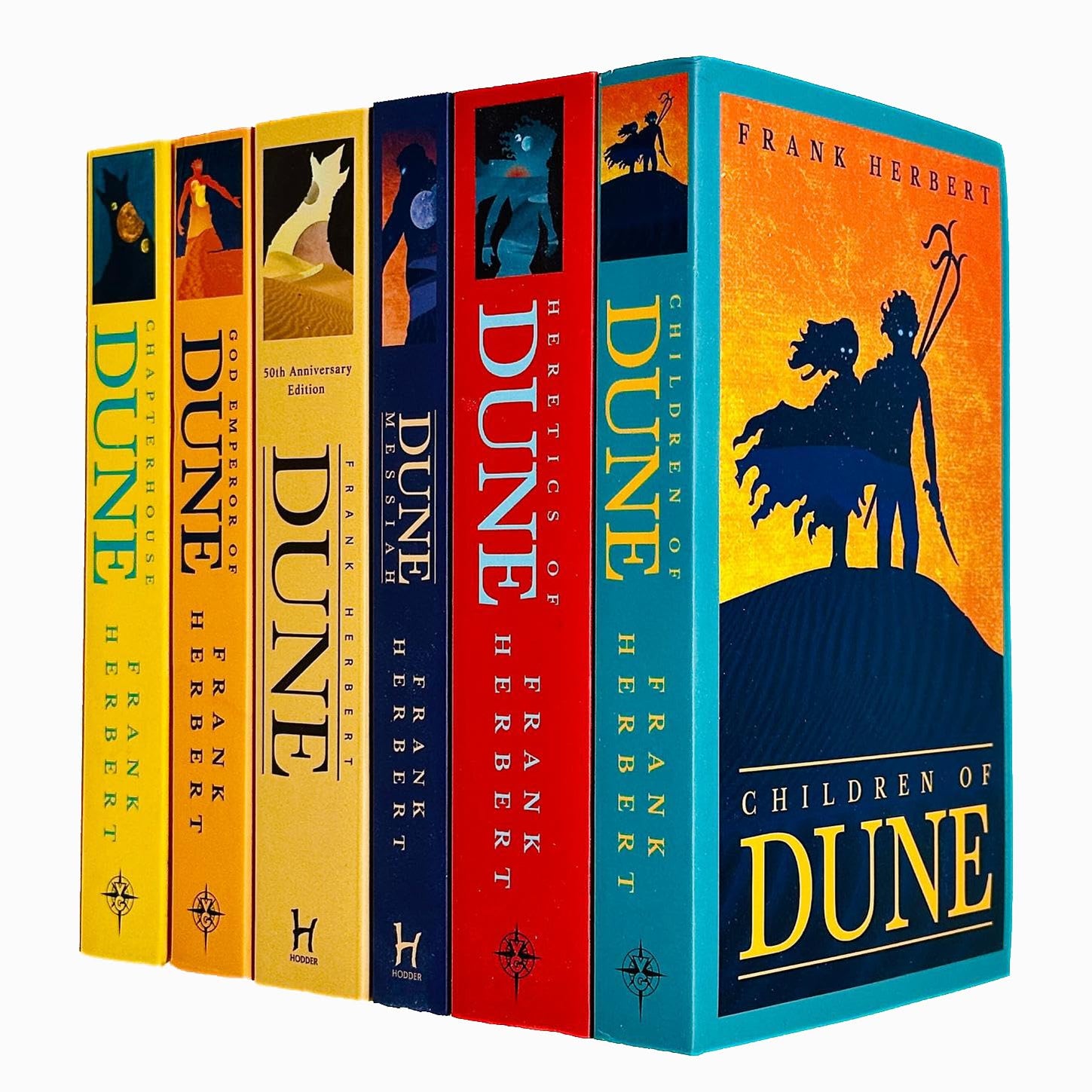 Dune Series 6 Books Collection Set By Frank Herbert (Dune, Dune Messiah ...