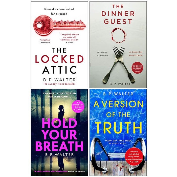 B P Walter Collection 4 Books Set (The Locked Attic, The Dinner Guest) - The Book Bundle