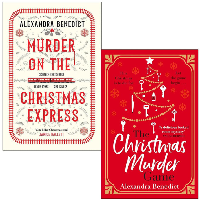 Alexandra Benedict Collection 2 Books Set (Murder On The Christmas Express and The Christmas Murder Game)