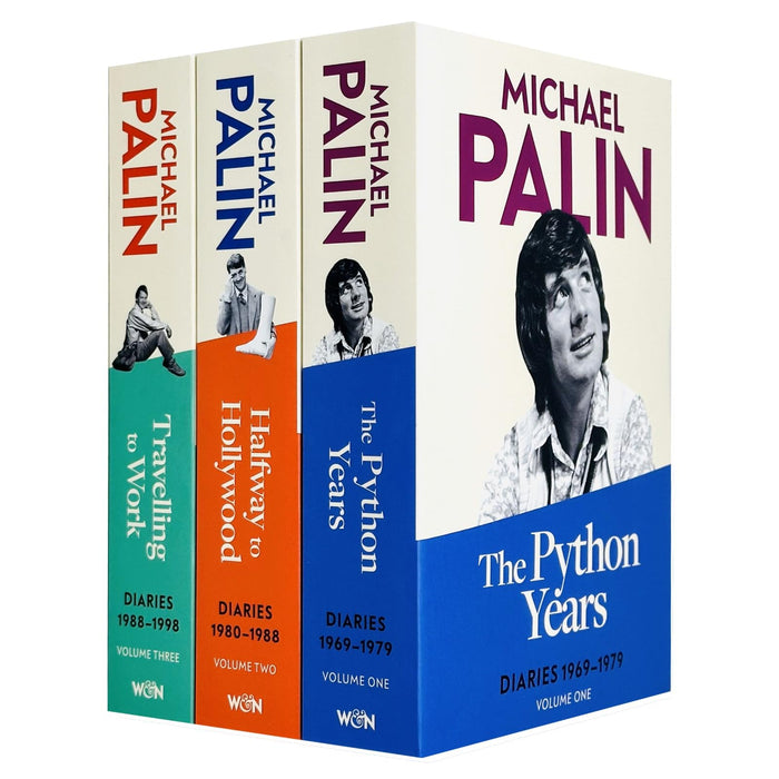 Michael Palin Diaries Volume 1-3 Books Collection Set (The Python Years: Diaries 1969-1979, Halfway To Hollywood: Diaries 1980-1988 and Travelling to Work: Diaries 1988-1998)