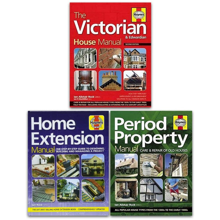 Heynes Property Manual 3 Books Collection Set (Home Extension, The Victorian House, Period Property)